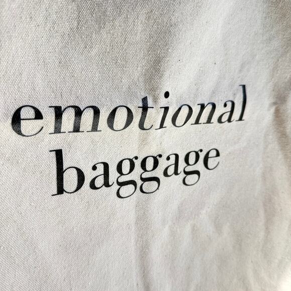 Emotional Baggage Canvas Tote Bag Reusable Eco Shopper - Picture 3 of 8